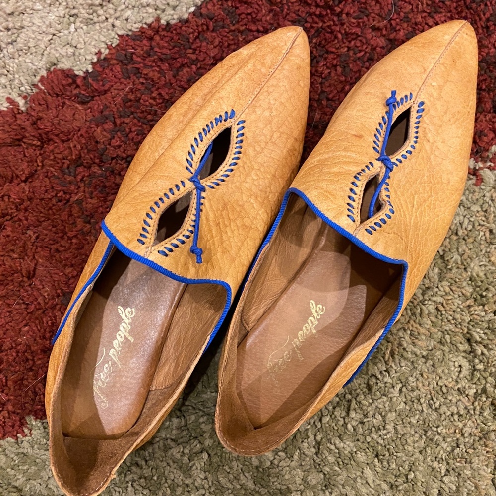 Free People Pointed Toe Flat Slides